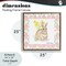 Stupell Industries Bunny on Pink Argyle Floating Frame, design by Lee Ann Sanders
